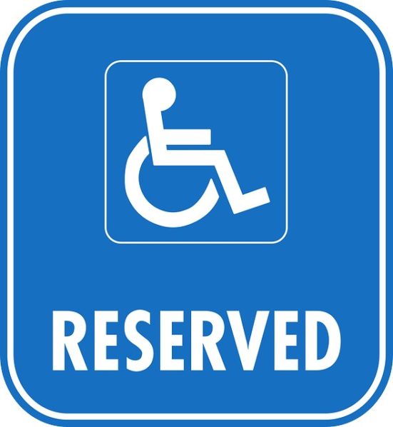 Disabled Parking Reserved Car