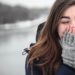 Woman Sneezing Cold